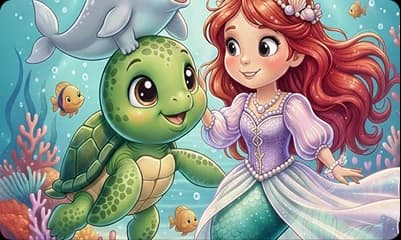 Sea friends character card