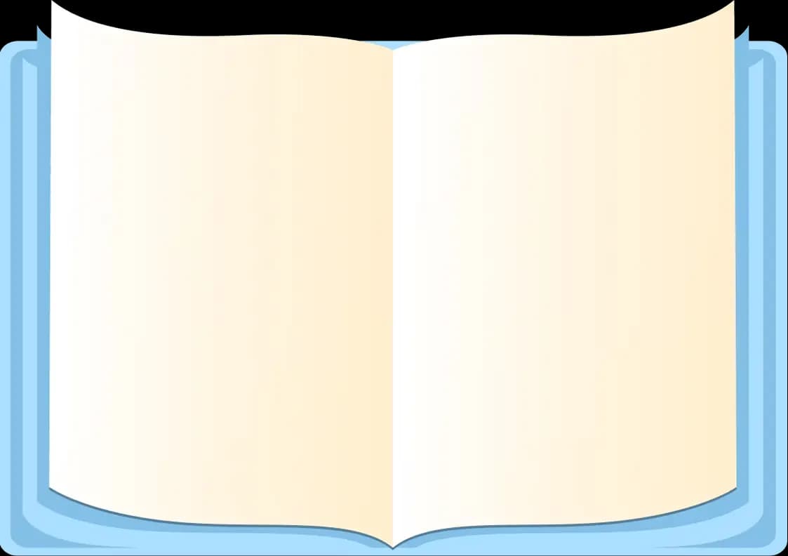 Open book with product features