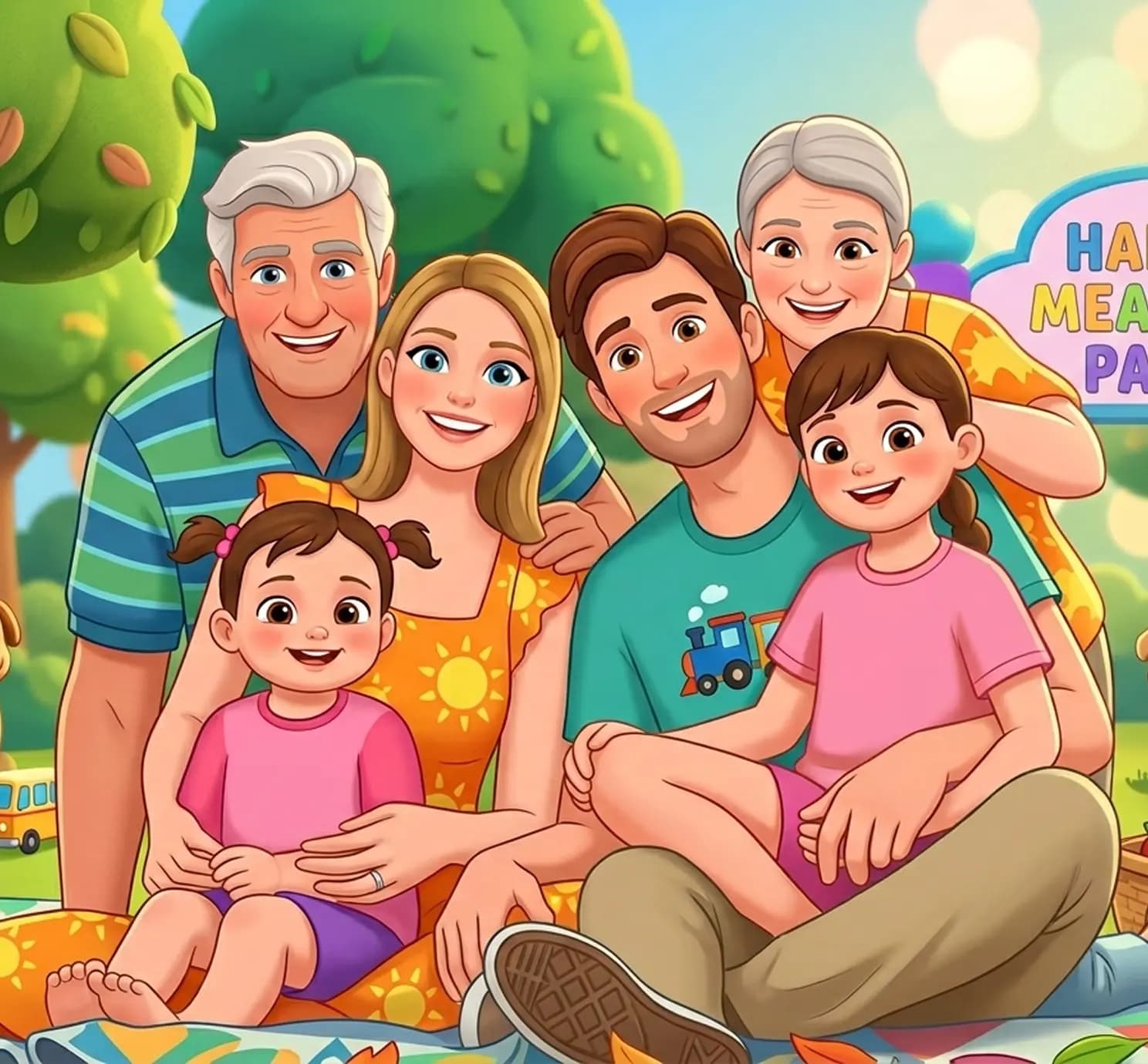 Happy family portrait